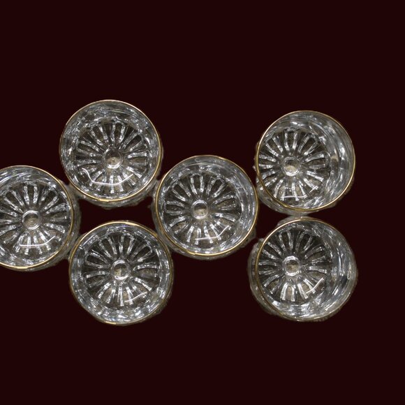 Vintage Victoria Crystal Whiskey Glasses – Gold Trim – Rocks Glass Set – Holiday - Picture 14 of 16